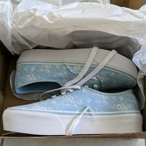 Vans Authentic Platform 2.0 blue women size 7.5 NWT